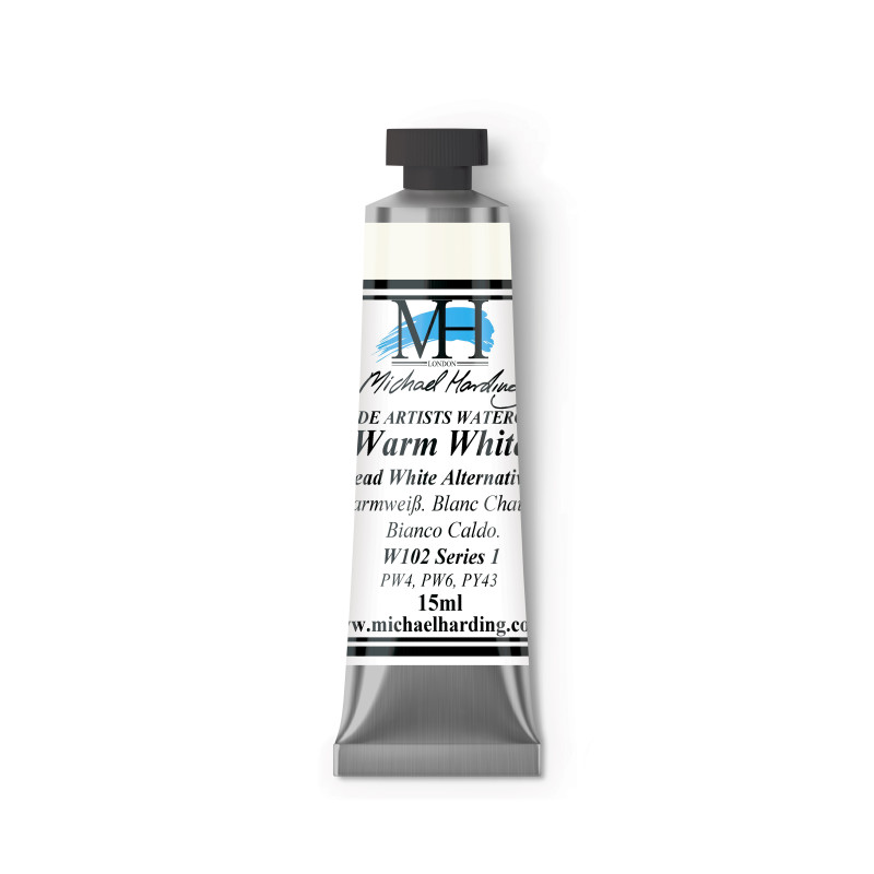 Blanc chaud - aquarelle Tube 15ml Michael Harding