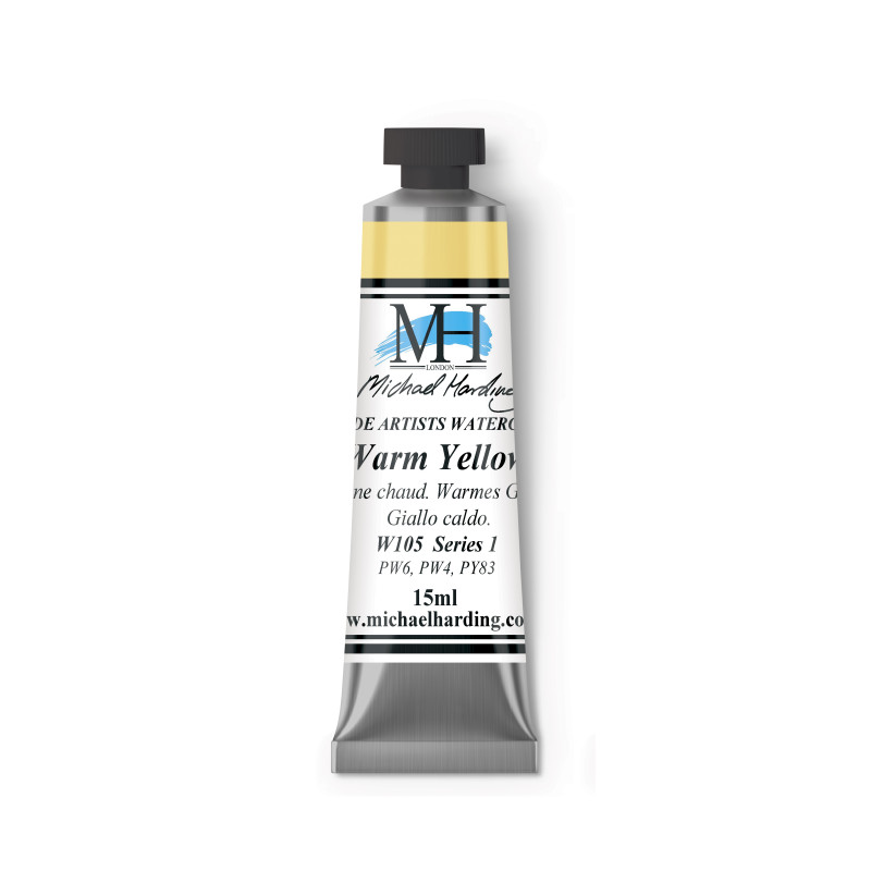 Jaune chaud - aquarelle Tube 15ml Michael Harding