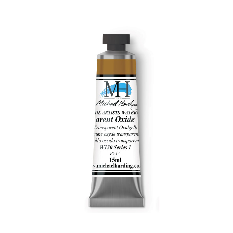 Jaune oxyde transparent - aquarelle Tube 15ml Michael Harding