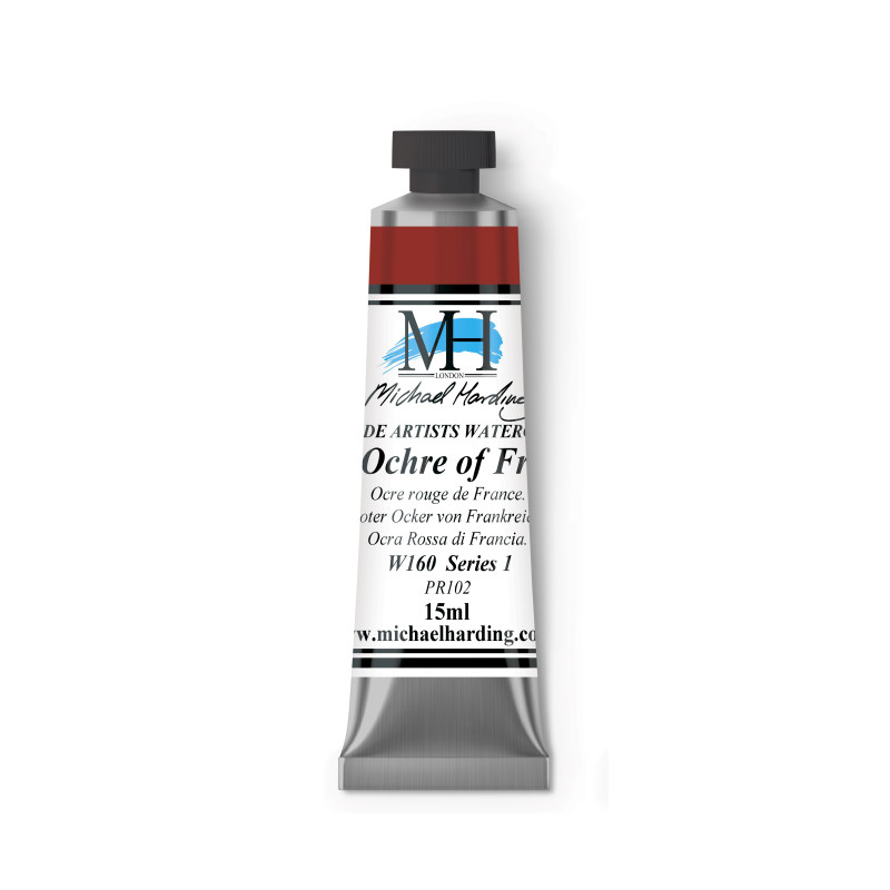 Ocre rouge de France - aquarelle Tube 15ml Michael Harding