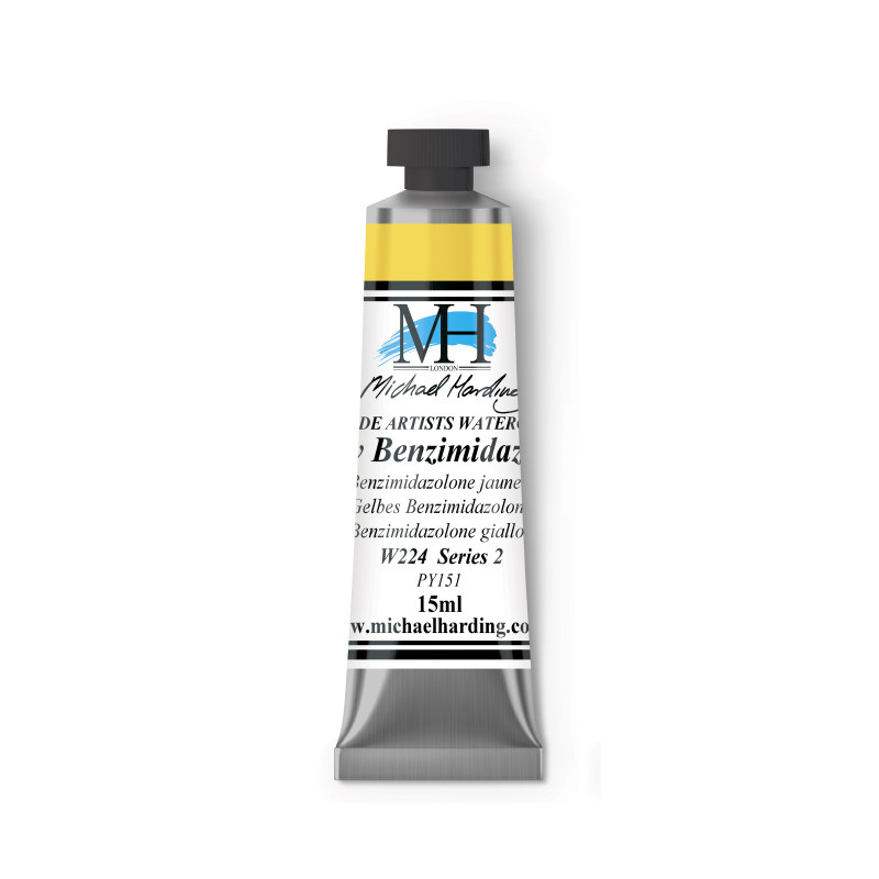 Jaune Benzimidazolone - aquarelle Tube 15ml Michael Harding