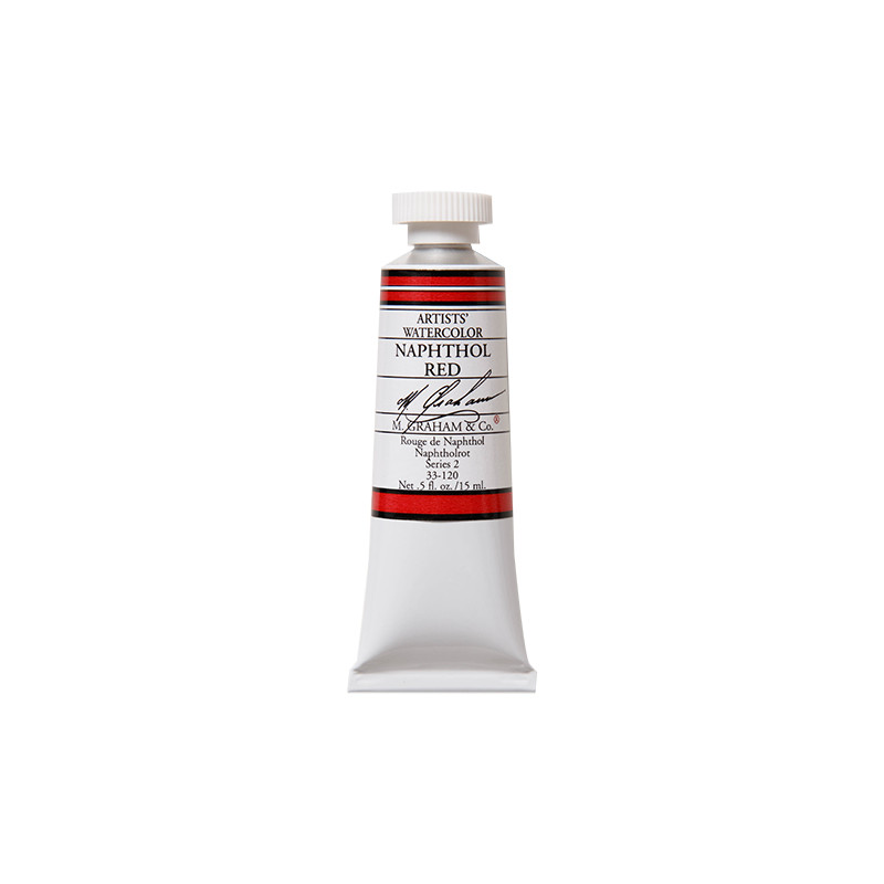 Rouge de Naphthol - aquarelle Tube 15ml M. Graham