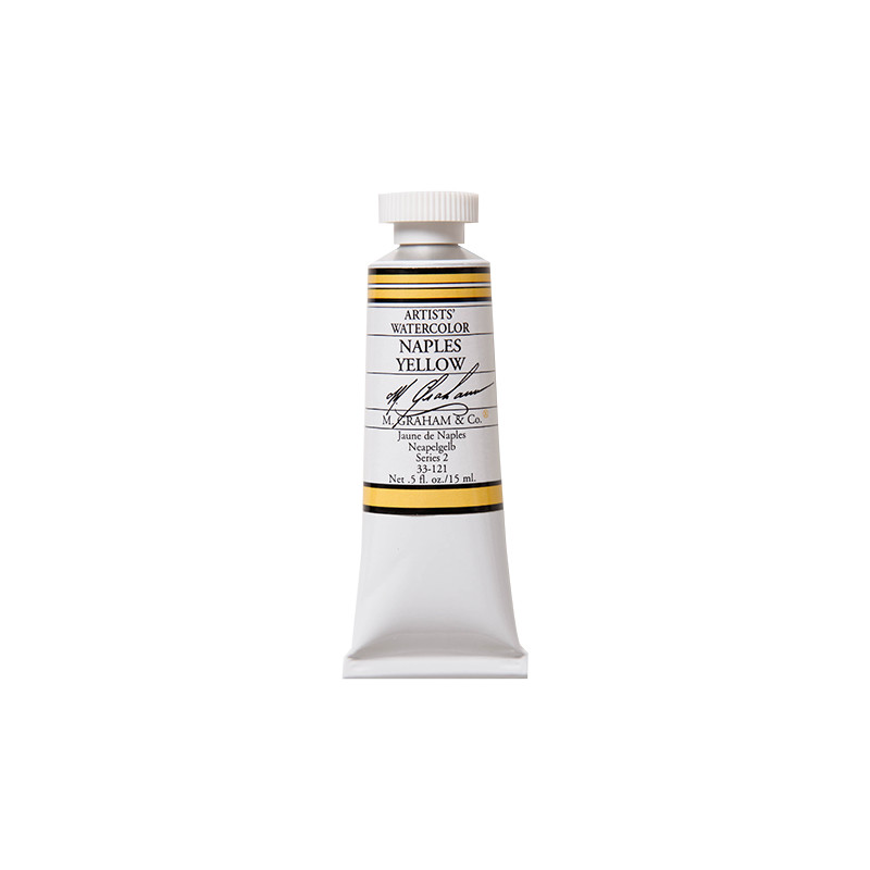 Jaune de Naples - aquarelle Tube 15ml M. Graham