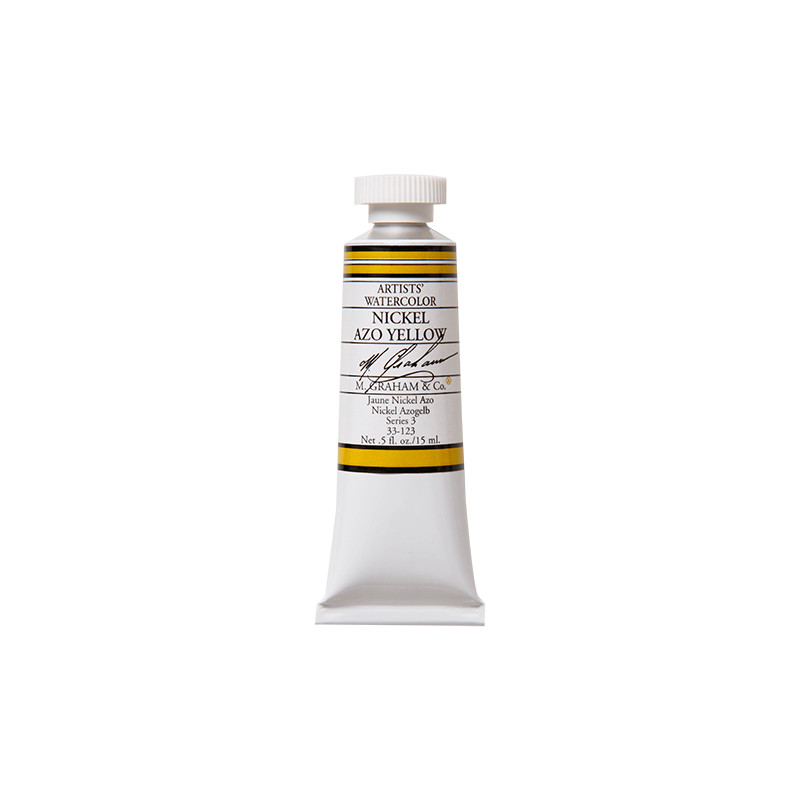 Jaune de Nickel Azo - aquarelle Tube 15ml M. Graham
