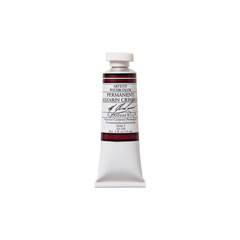Alizarine cramoisie permanente - aquarelle Tube 15ml M. Graham