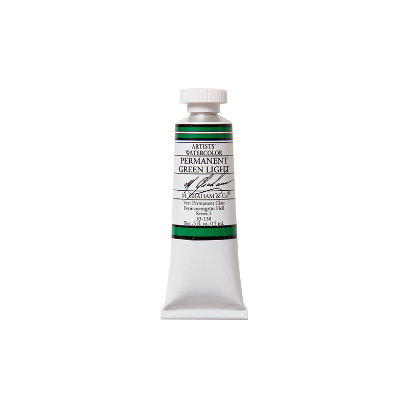 Vert permanent clair - aquarelle Tube 15ml M. Graham