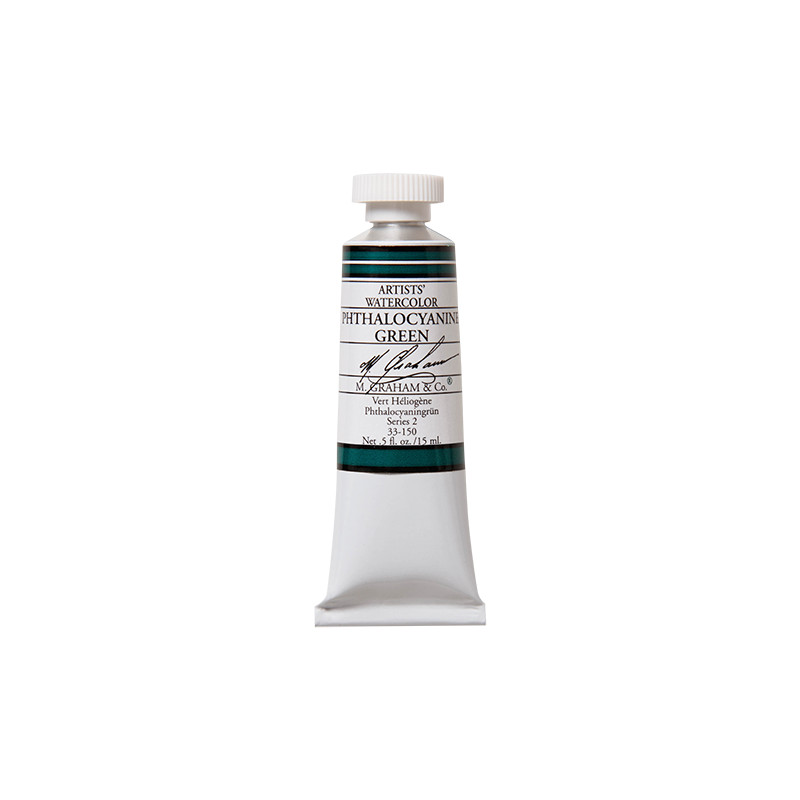 Vert Héliogène - aquarelle Tube 15ml M. Graham
