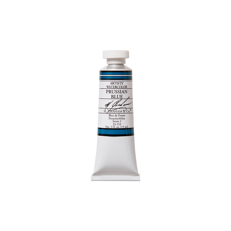 Bleu de Prusse - aquarelle Tube 15ml M. Graham