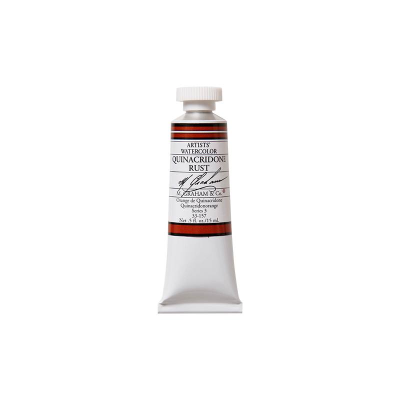 Orange de Quinacridone - aquarelle Tube 15ml M. Graham