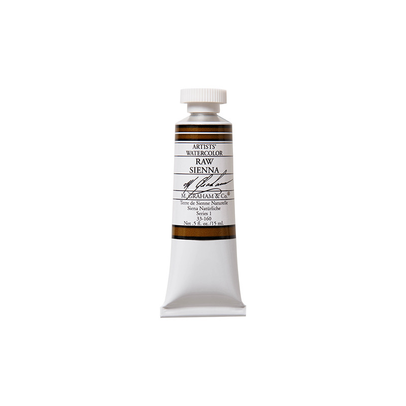 Terre de Sienne naturelle - aquarelle Tube 15ml M. Graham