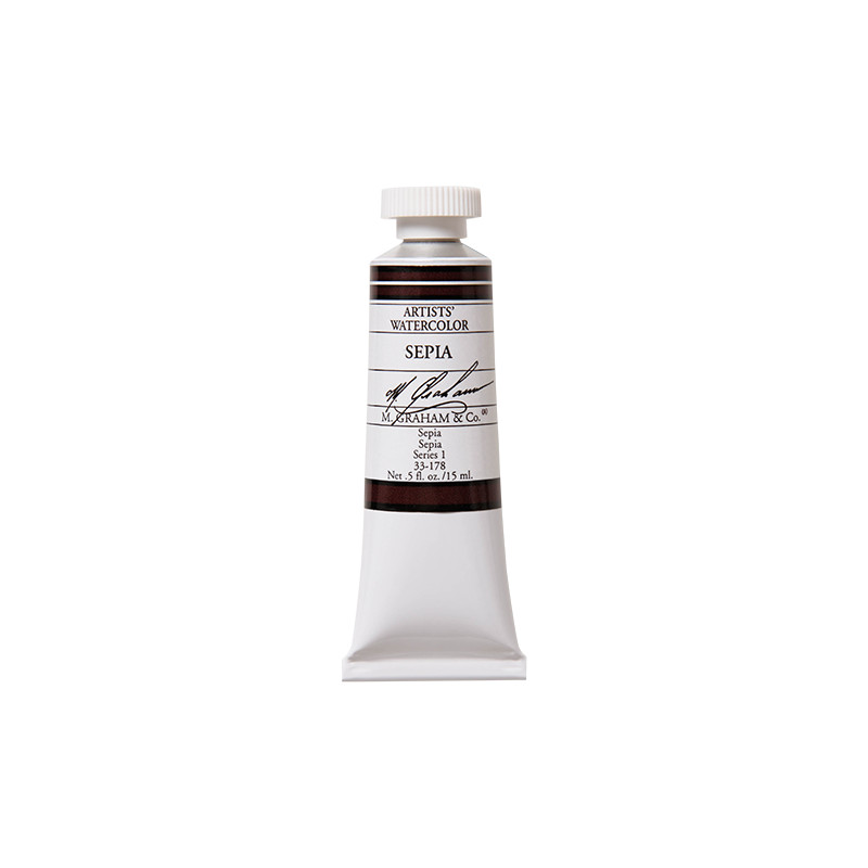 Sépia - aquarelle Tube 15ml M. Graham