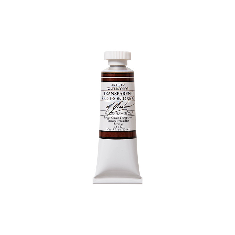 Rouge Oxyde transparent - aquarelle Tube 15ml M. Graham