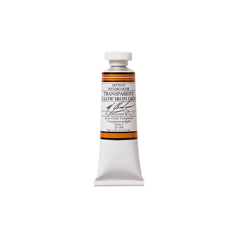 Jaune Oxyde transparent - aquarelle Tube 15ml M. Graham