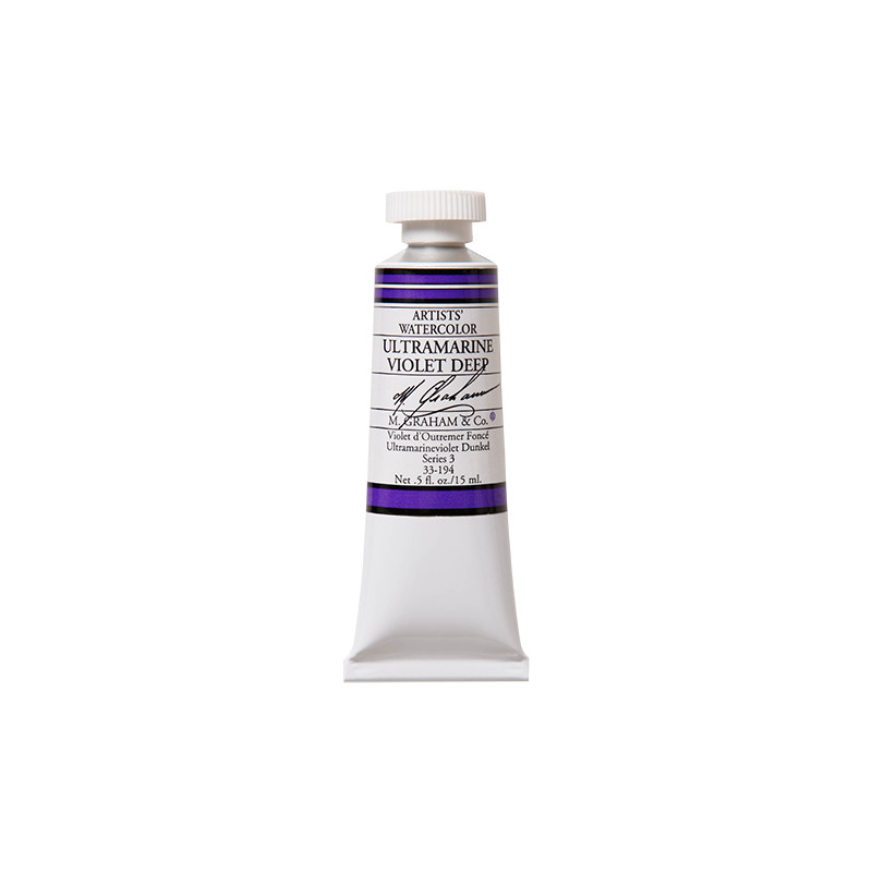 Violet outremer foncé - aquarelle Tube 15ml M. Graham