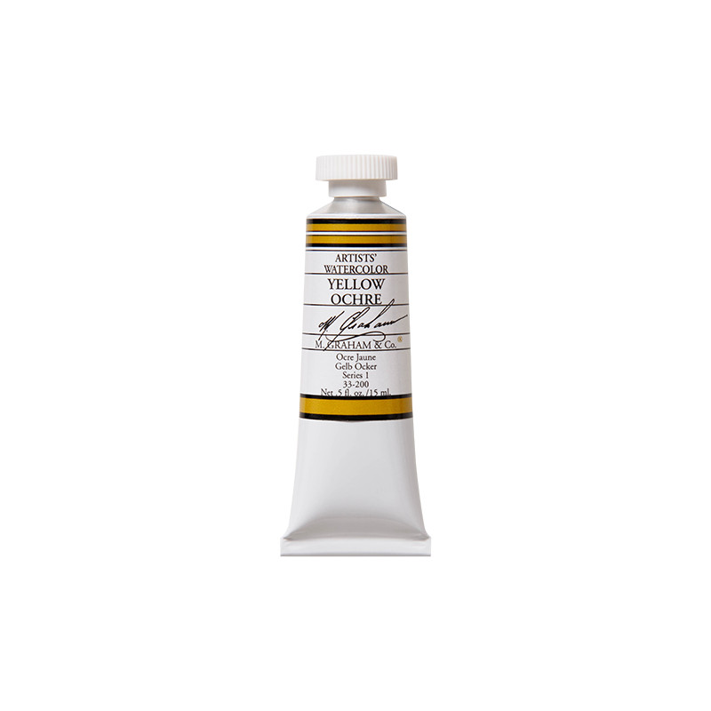 Ocre Jaune - aquarelle Tube 15ml M. Graham