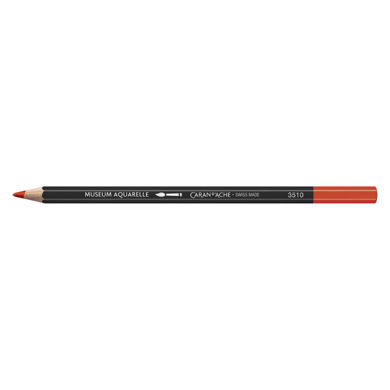 Rouge de cadmium clair - crayon Museum Aquarelle Caran d'Ache