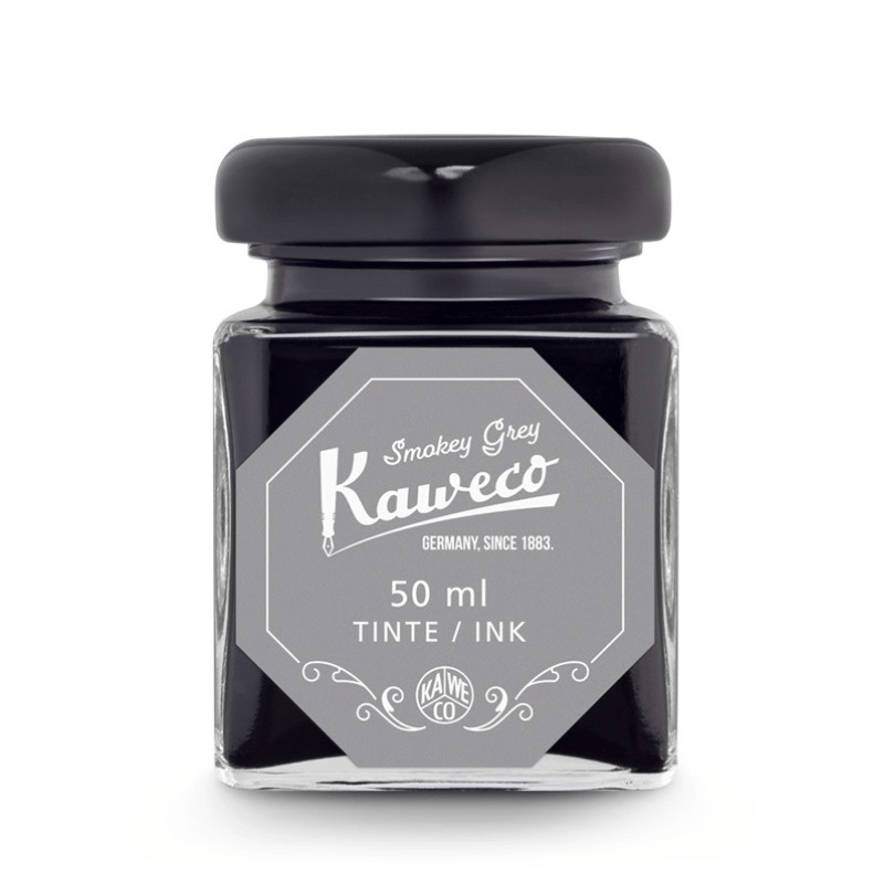 Flacon 50ml d'encre premium Kaweco Gris fumée