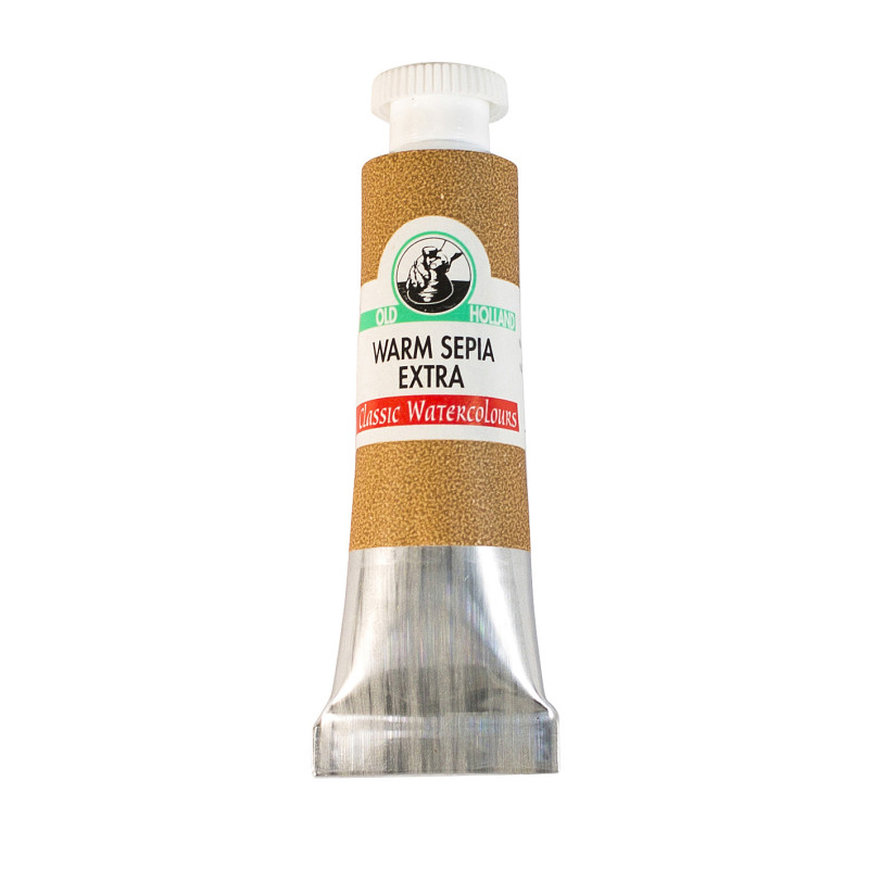 Sépia chaud extra - Aquarelle Tube 6ml Old Holland