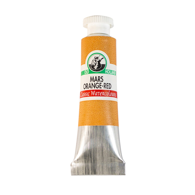 Orange rouge de Mars - Aquarelle Tube 6ml Old Holland
