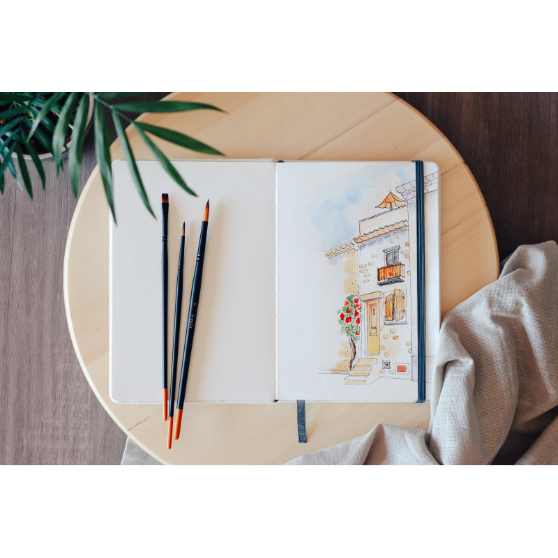 Sketchbook A6 230g 100% coton 52 pages grain fin format portrait Etchr Lab