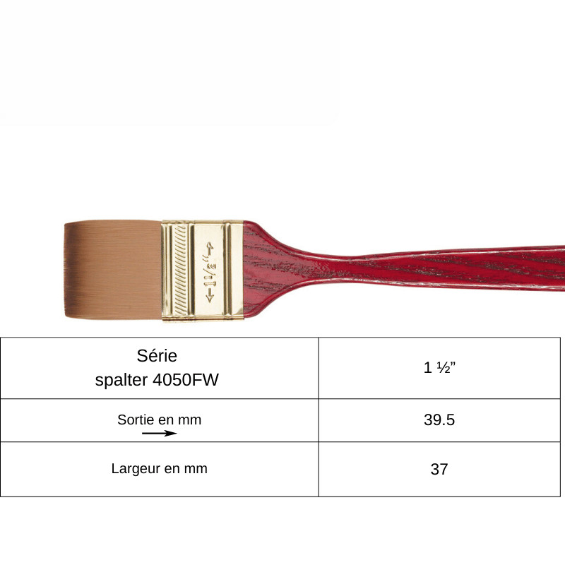 Spalter synthétique Princeton Heritage 1 ½"