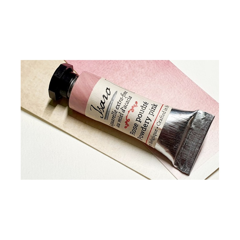 Rose poudré - Aquarelle extra-fine tube 7ml Isaro