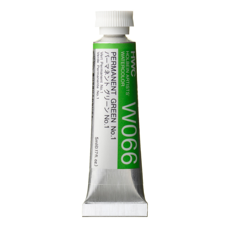 Vert permanent n°1 - Aquarelle Tube 5ml Holbein Artists'