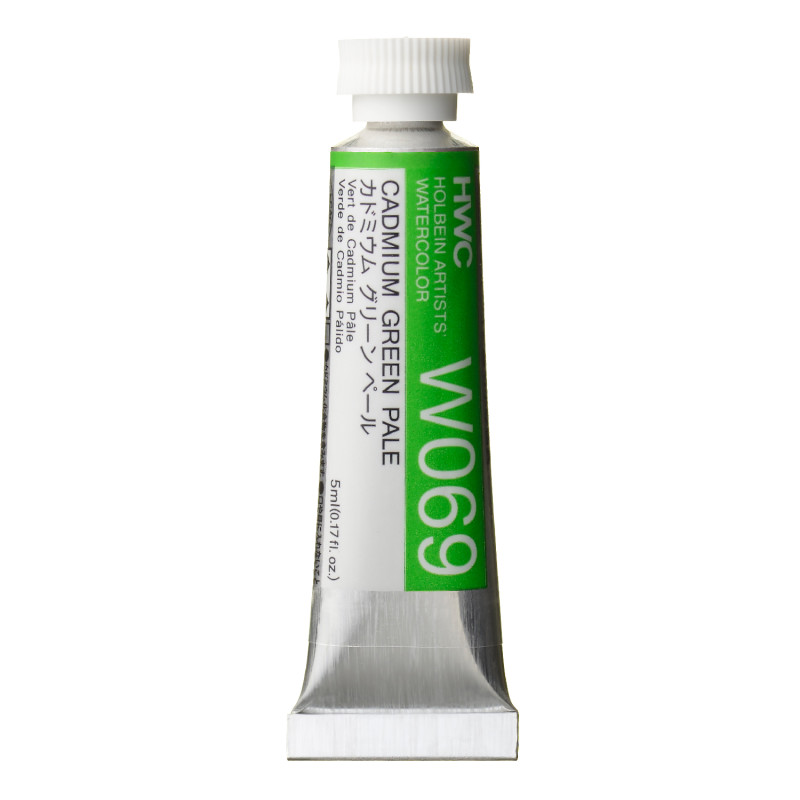 Vert de cadmium pâle - Aquarelle Tube 5ml Holbein Artists'