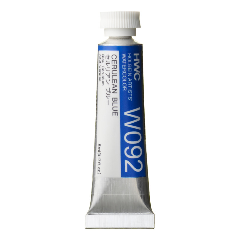 Bleu céruléum - Aquarelle Tube 5ml Holbein Artists'