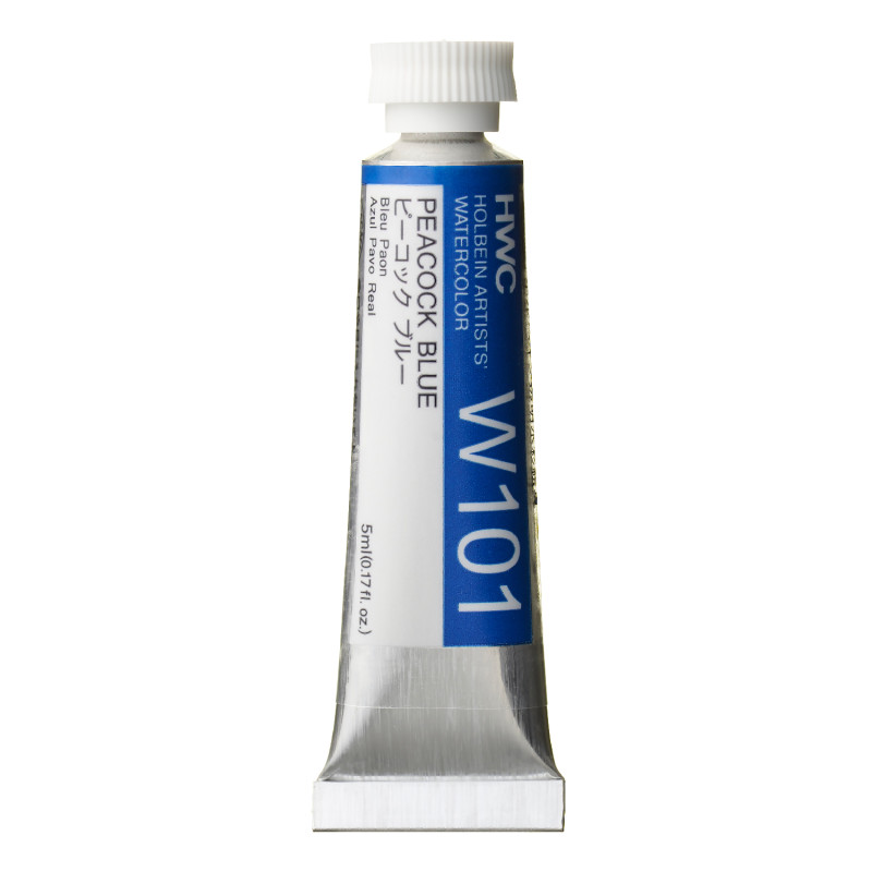 Bleu de paon - Aquarelle Tube 5ml Holbein Artists'