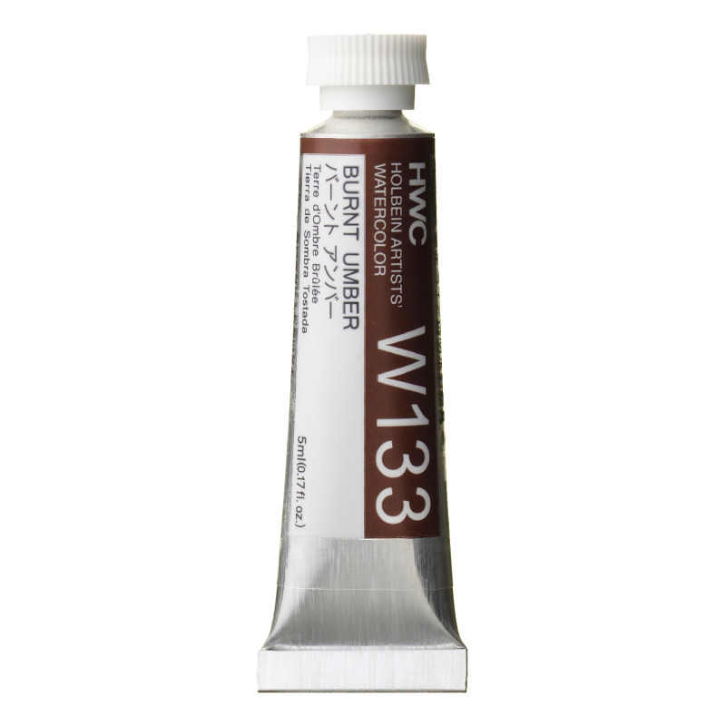 Terre d'ombre brûlée - Aquarelle Tube 5ml Holbein Artists'