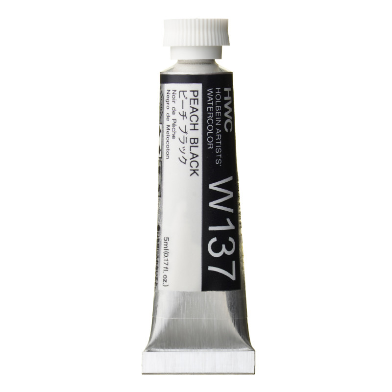 Noir de pêche - Aquarelle Tube 5ml Holbein Artists'