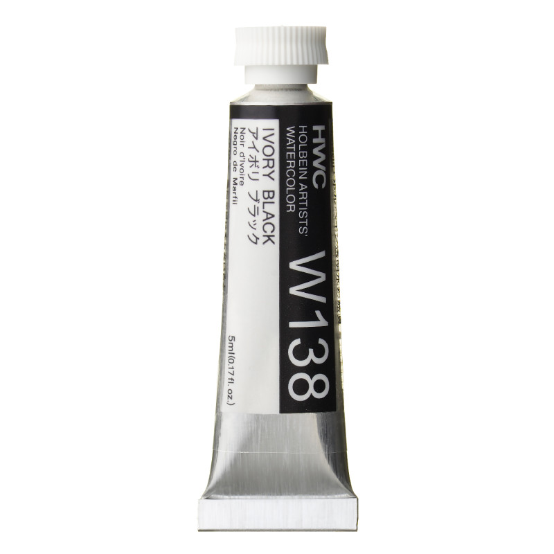 Noir d'ivoire - Aquarelle Tube 5ml Holbein Artists'