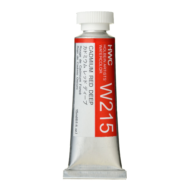 Rouge de cadmium foncé - Aquarelle Tube 15ml Holbein Artists'