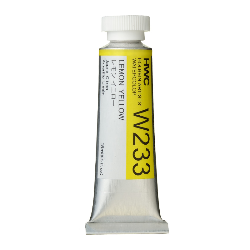 Jaune citron - Aquarelle Tube 15ml Holbein Artists'