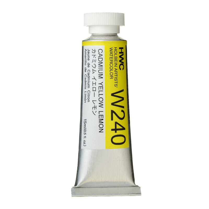 Jaune de cadmium citron - Aquarelle Tube 15ml Holbein Artists'