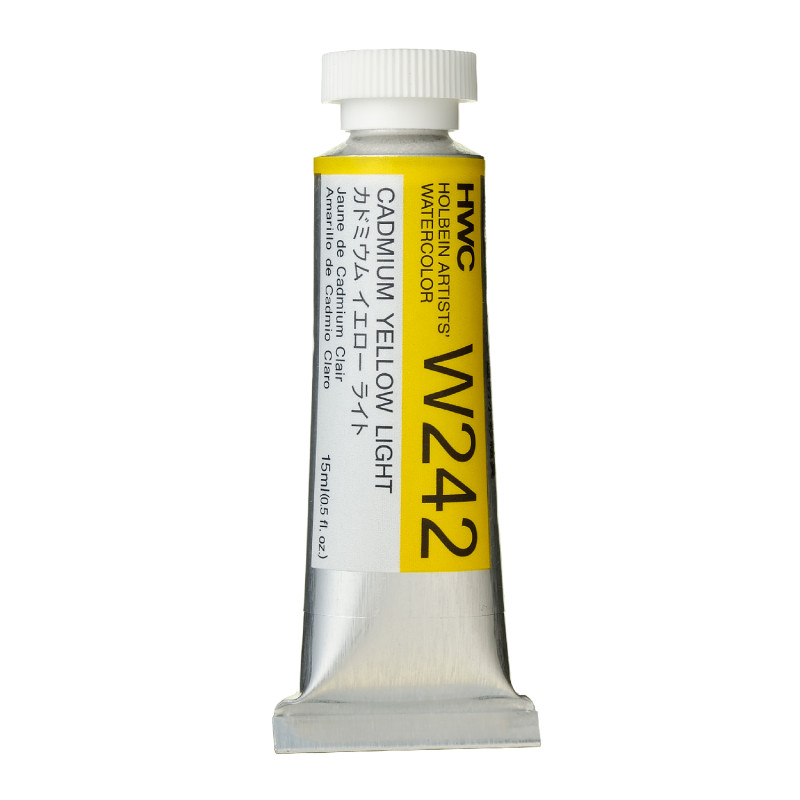 Jaune de cadmium clair - Aquarelle Tube 15ml Holbein Artists'
