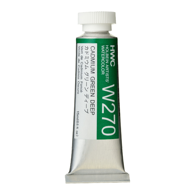 Vert de cadmium foncé - Aquarelle Tube 15ml Holbein Artists'