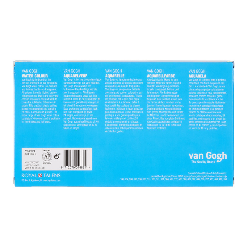 Boîte plastique Van Gogh 241/2 godets 