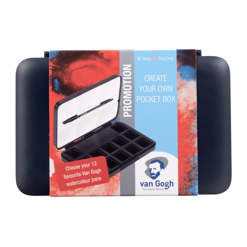 PocketboxVan Gogh bleue 12½ godets boîte vide avec pinceau