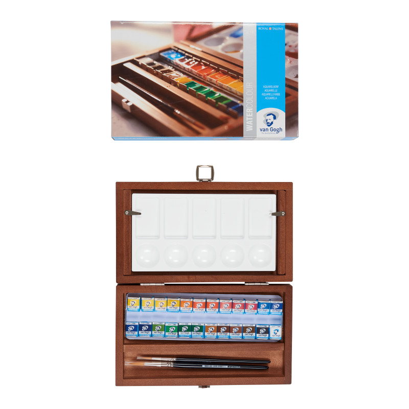 Coffret bois Van Gogh 241/2 godets 