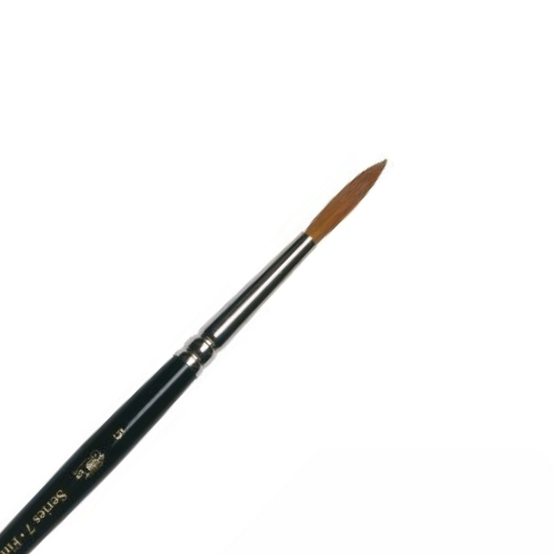 Pinceau aquarelle rond martre rouge Kolinsky série 7 Winsor & Newton n°6