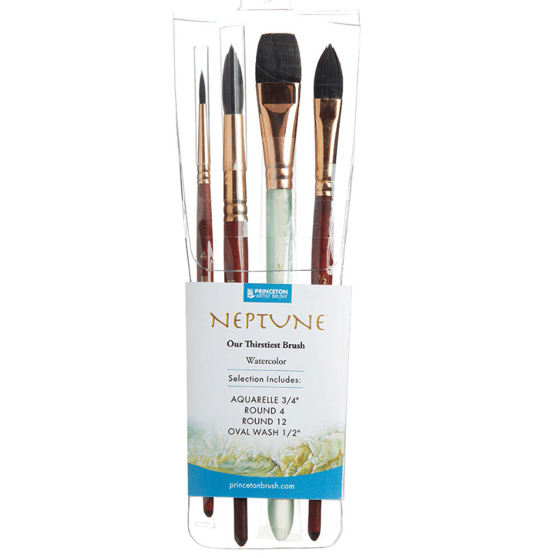 Assortiments de 4 pinceaux Neptune Princeton