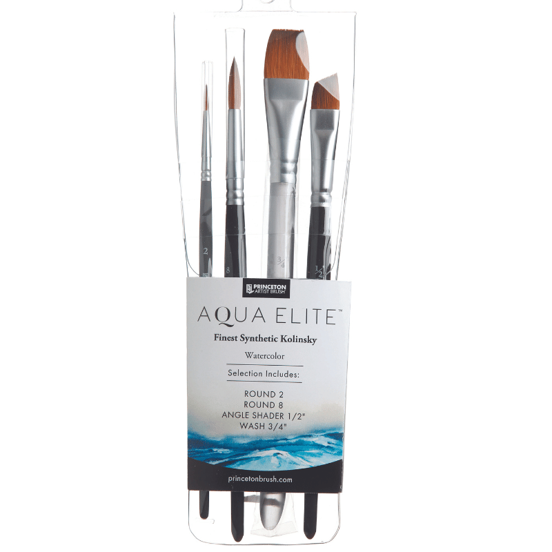 Assortiment de 4 pinceaux Aqua Elite Princeton