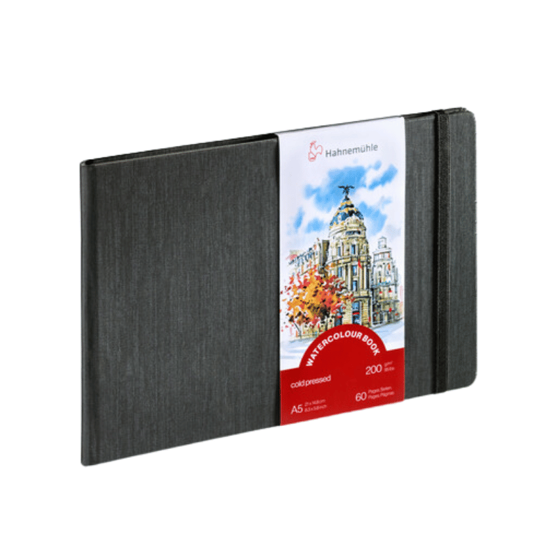 Watercolour book Hahnemühle 30f 200g grain fin A5 14,8x21paysage