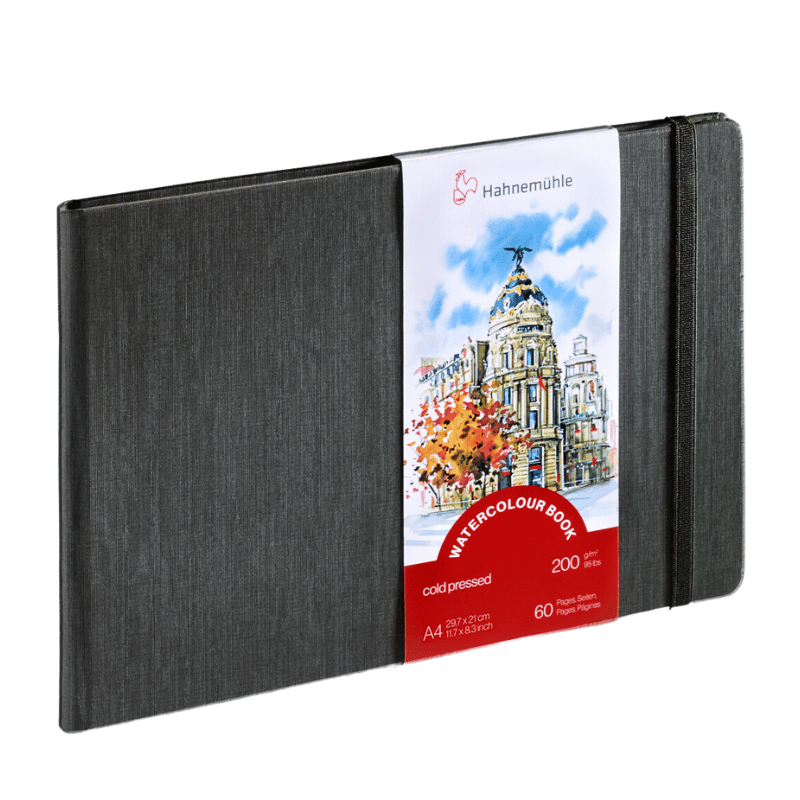 Watercolour book Hahnemühle 30f 200g grain fin A4 21x29,7paysage
