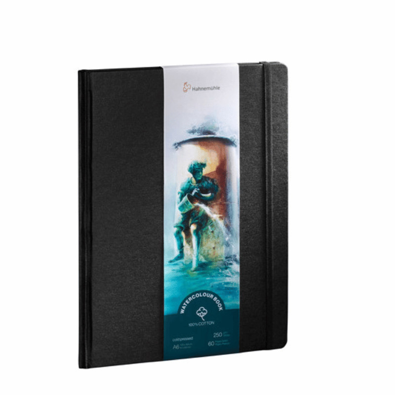 Watercolour Book A6 250g 100% coton 60 pages grain fin format portrait