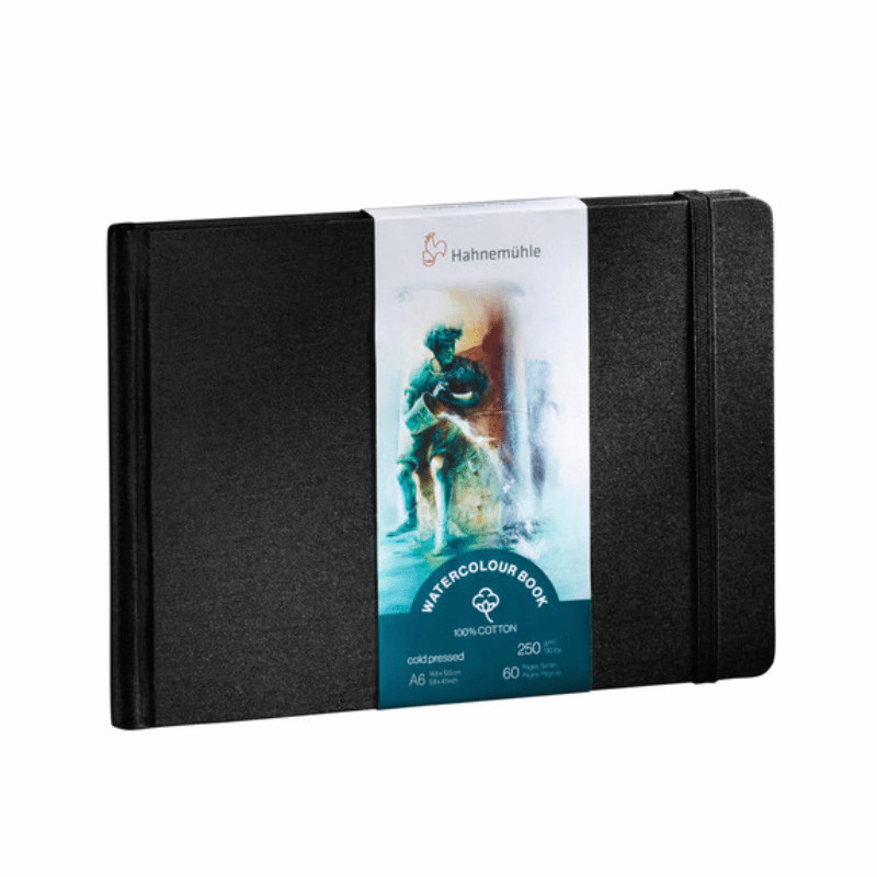 Watercolour Book A6 250g 100% coton 60 pages grain fin format paysage