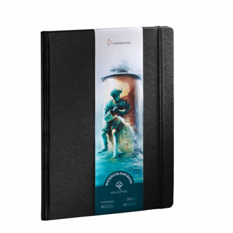 Watercolour Book A5 250g 100% coton 60 pages grain fin format portrait