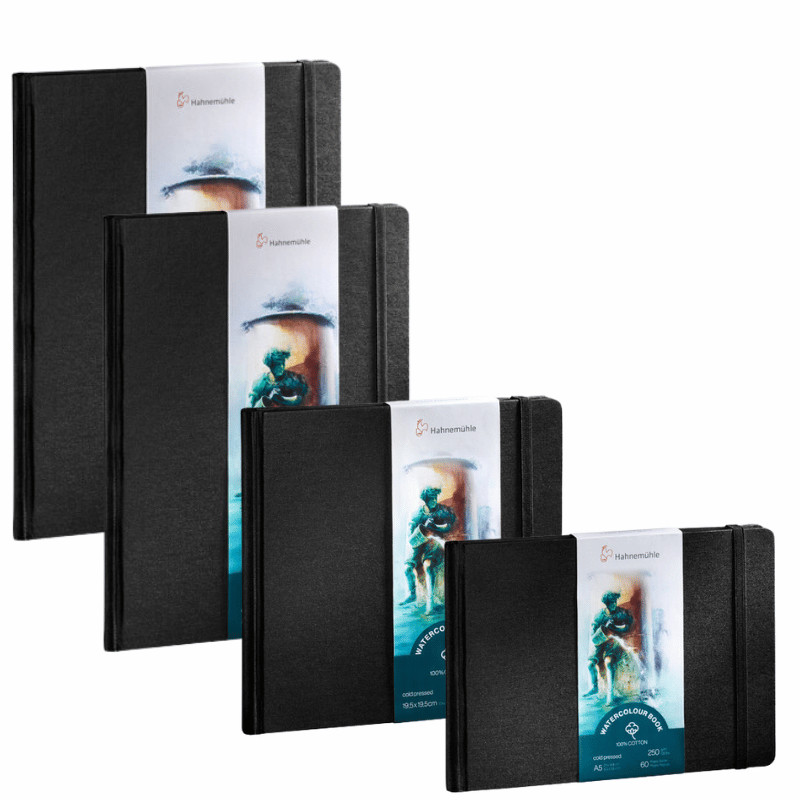 Watercolour Book A5 250g 100% coton 60 pages grain fin format portrait